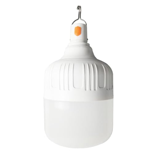 NAMOARLY Bombilla LED Recargable USB 40W Gancho Luz Portátil para Camping Emergencia y Exteriores Linterna de Senderismo y Tienda de Campaña