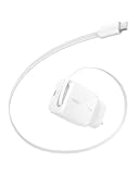 Câble USB C rétractable : un câble USB C rétractable pratique et intégré mesure 1 m de long et ne s'emmêle pas avec une queue magnétique, assurant un chargeur portable aussi facile à utiliser qu'à ranger. Le câble se rétracte automatiquement pour un design convivial.