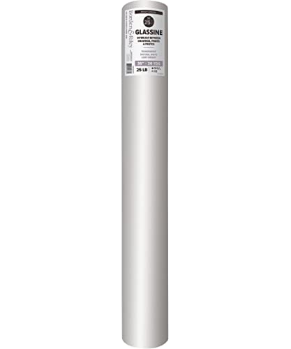 Borden & Riley #25G Glassine Paper Roll 25 lb. 36 x 20 Yards Per Roll 1 Roll Each