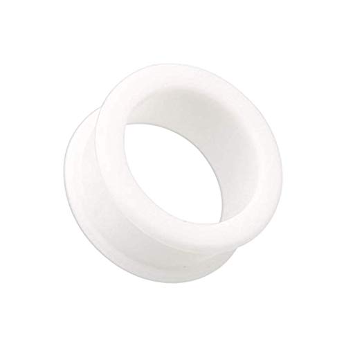 Plug tunnel en silicone souple double évasé écarteur oreille stretch