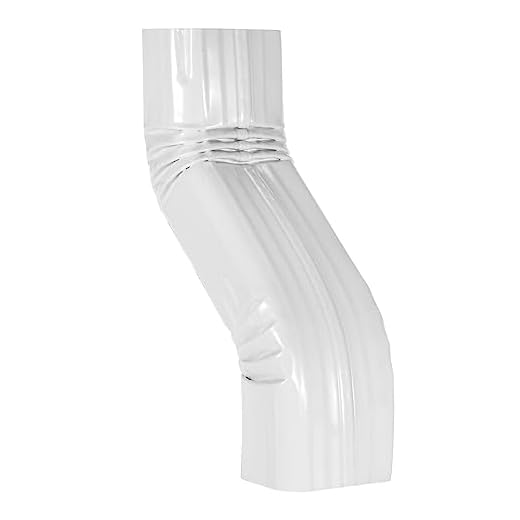 VYH Downspout Leader Gutter Offset 2x3 White （Offset 3" 2x3 A Style S Elbow）