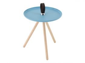 Rolf Benz Beistelltisch Tableau | In Blau und Eiche | 40 x 45 x 40 cm - 7600145672211 Rolf Benz Beistelltisch Tableau | In Blau und Eiche | 40 x 45 x 40 cm