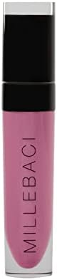 Nouba Millebaci Long Lasting Liquid Lipstick Pink, Lustrous Moisturizing Creamy Formula with Vitamin E Intense Color Pigment High Impact Makeup Lip Cream Color Stick Balm For Women (Color 1)
