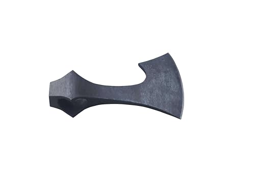 WARRIORS OUTFIT Medieval Huntsman Custom Hand-Forged - Viking Tomahawk Viking Style Axe Head Throwing Hatchet - Camping & Battle Axe - Black