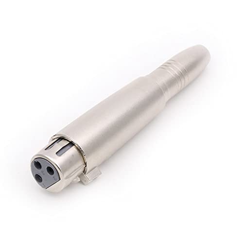 Adaptador cable XLR macho a jack mono 1/4 pulg miniatura 3