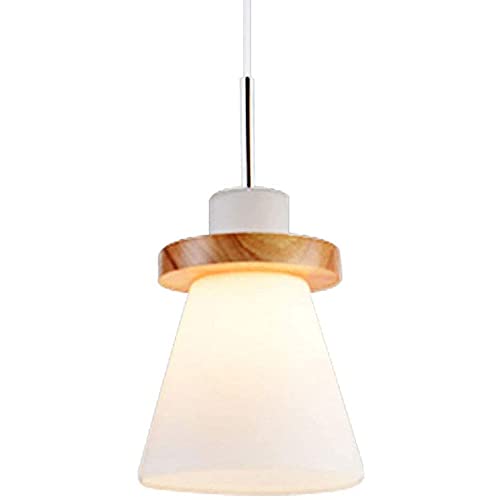 Lámpara colgante rústica de madera para barra de bar y mostrador de tienda con luz acogedora