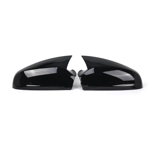Replacement Covers for Car Mirrors For Vauxhall For Opel For Astra H MK5 2004-2009 Pair Side Mirror Cover Glossy Black Rearview Car Rearview Mirror Cap(Carbon Fiber Look)(Glossy Black)