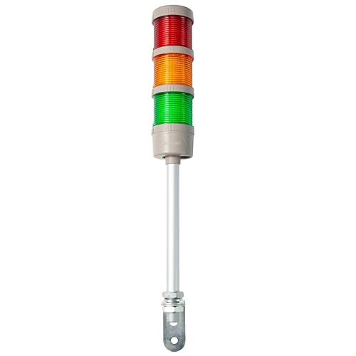 ANDONT 3-Stack LED Andon Tower Signal Light with Buzzer, Red/Yellow/Green, On/Off/Flash, Control Box, Mean Well Industrial Power Adapter 6 ft & 16 ft Extension Cord, Plug-and-Play by ANDONT - Image 8