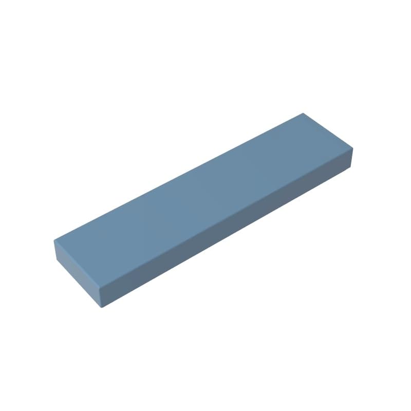 Gobricks 2431 Foundation Plate Tile 1x4 with Groove 50 Pieces GDS-563 Compatible with Lego Building Blocks Color:Sand Blue — image 1