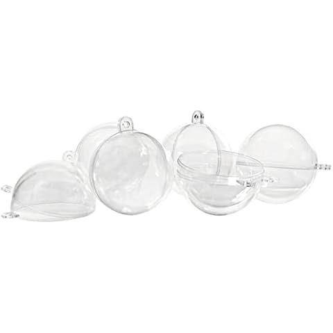 6 Acryl-Kugeln Ø 10 cm teilbar transparent Cover