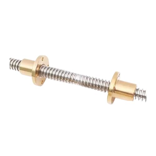 Metal Ball Screw nut T10 Lead Screw Right-Left Length 100mm-600mmm OD 10mm Pitch 2mm Lead 2mm(300mm)
