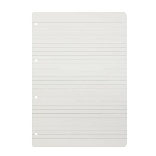 herlitz Ringbucheinlagen A4 liniert ohne Rand, 50 Blatt liniert 70 g/m² Papier, runde Ecken, gelocht, 1 Stück