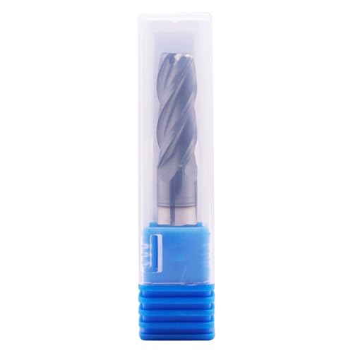 Image of 3 /8 inch 4 Flute Solid Carbide End Mill - .060 inch Corner Radius, AlTiN Coated | 35 Helix, 3 /8 inch Cutting Dia, 3 /8 inch Shank Dia, 1 inch LOC, 2-1 /2 inch OAL For Milling Alloy Steel, Cast Iron, Copper