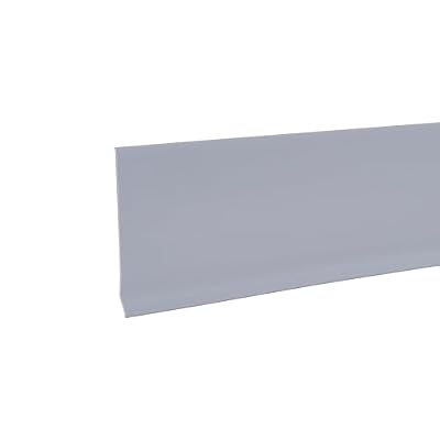 MD Building Products Gray 75499 Vinyl Wall Base Bulk Roll, 4 Inch-by-120-Feet, Silver, 4&quot x120