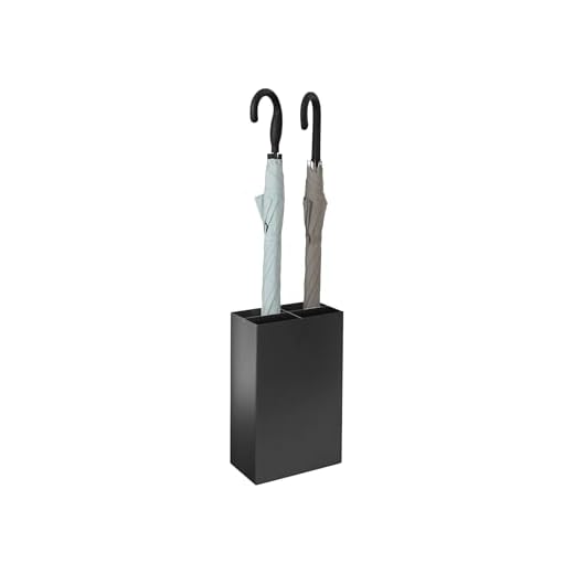YAMAZAKI 3452 SMART Umbrella Stand Wide, black, Steel/Polypropylene, 23.5 x 12 x 36 cm