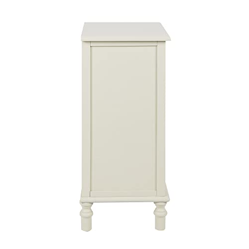 Decor Therapy Simplify 3-Drawer Accent Table, Buttermilk #TOP3
