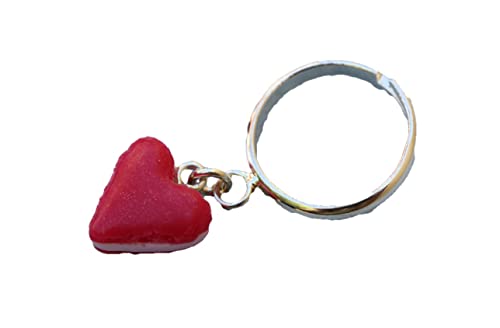 Lolita lou-BIJOUX GOURMANDS BAGUE « BISCUIT CŒUR ROUGE RUBIS »