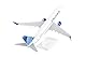 Daron Boeing 737-800 United Airlines New Livery Scale 1/130, Kunststoff, Blau-weiß (Blue-White), Flugzeugmodell, Sculptur, Modellflugzeug