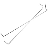 Amosfun Robuster Lochwandhaken aus Eisen 40cm Lang Glänzend Universalhaken für Möbelhäuser Messestände und Warenpräsentation