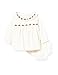 Gocco Vestido MICROPANA Bordados Robe, Ecru, 12 Mois Bébé garçon