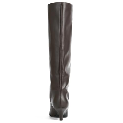 Women's Knee High Boots Wide Calf Boots Pointy Kitten Heel Thigh Boots Womens Fashion Fall Boots for Party Gifts Dress4