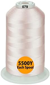 Simthread - 26 Selections - Various Assorted Color Packs of Polyester Embroidery Machine Thread Huge Spool 5500Y for Sewing Embroidery Machines - Carmine/Rose/Pink/