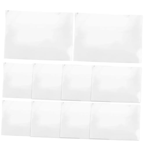 WOONEKY 10個 ファイルフォルダー 三辺封止 書類整理用 耐久性プラスチック製 ポータブルペーパーバッグ 事務用品 学習アクセサリー用