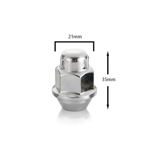Tuerca de rueda de cubo y pernos 12x1.5 compatibles con Hyundai Tucson SUV 6