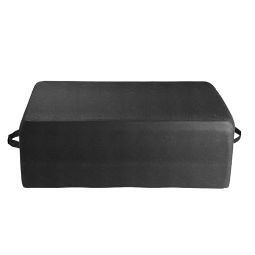 Pilates Box for Reformer-23.6 X 15.7 X 9.4 Inch Pilates Reformer Box, Premium PU and Wood Pilates Sitting Box with Portable Handle,Home Use Pilates Bed/Pliates Reformer Machine Accessories,Black