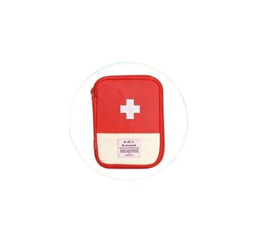 KENYS First Aid Bag Empty Pouch Mini Portable Medical Bag for Outdoor Camping Hiking Travel Emergency Essentials Organizer Multifunction Emergency Medicine Storage (Red)-image-32