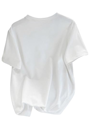 SOLY HUX Girl's Letter Print Graphic Tees Short Sleeve Crew Neck T Shirts Casual Summer Tops2