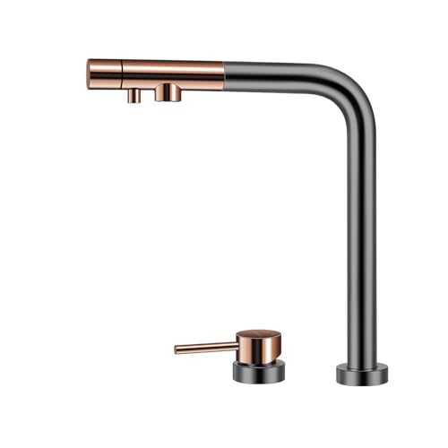 Grifo de cocina 3 en 1 con spray extraíble y conducto exclusivo para agua potable pura
