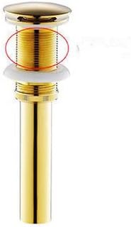 3-Hole Total Brass Basin Faucet - Black & Brushed Gold Hot & Cold Waterfall Bathroom Sink Tap(Pop up B)