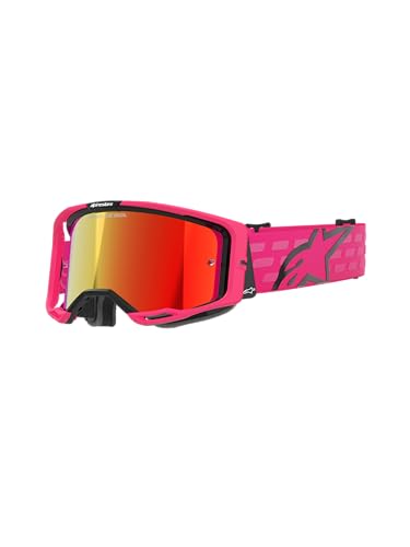 Alpinestars Vision 8 MX ATV MTB Off Road Goggle (Pink - Mirror Red Lens)