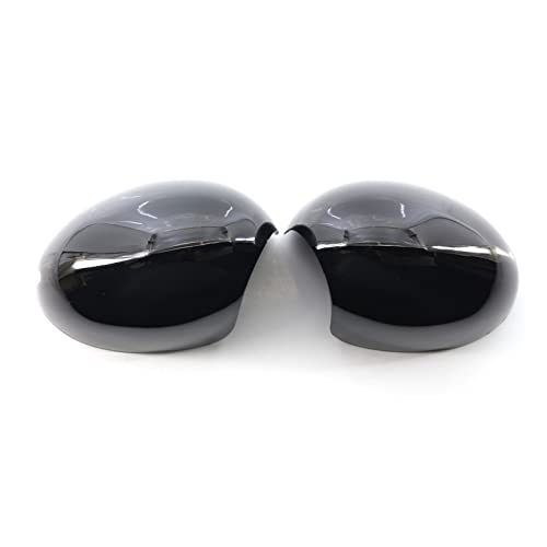 Capuchon en fibre de carbone look pour coques de rétroviseur R55 R56 R57 R58 R59 R61 noir