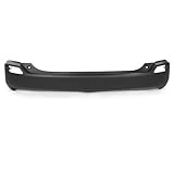 PIT66 Rear Bumper Cover Compatible with Toyota RAV4 (submodel: LE, Limited, XLE) 2013-2015, w/o License Plate Provision, Parking Aid Sensor Holes, Tow Hook Hole 521500R110, TO1100306