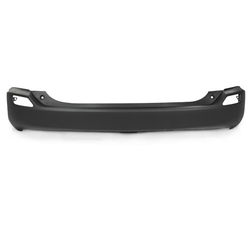 PIT66 Rear Bumper Cover Compatible with Toyota RAV4 (submodel: LE, Limited, XLE) 2013-2015, w/o License Plate Provision, Parking Aid Sensor Holes, Tow Hook Hole 521500R110, TO1100306