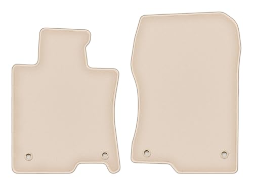 Tapis de voiture velours beige Honda Accord VIII tapis auto avant