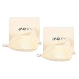GALPADA 2 Bolsas Organizadoras para Secador de Pelo de Algodón con Cordón, Bolsa Portátil Beige para Almacenamiento y Viaje en Hotel y Hogar, Estuche Resistente para Herramientas