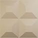 Ekena Millwork 19 5/8"W x 19 5/8"H Foster EnduraWall Decorative 3D Wall Panel, Smokey Beige (12-Pack for 32.04 Sq. Ft.