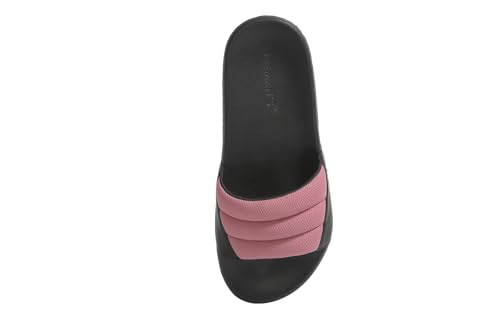 Image of Neeman's Squooshy Slides for Women | Cushioned & Comfortable Flip Flops for Women | Everyday Comfort, Flexible and Breathable | Black /Black UK4