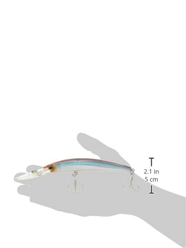 Yo-Zuri Crystal 3D Minnow Deep Diver Leurre de plongée Argent Chartreuse 15,2 cm