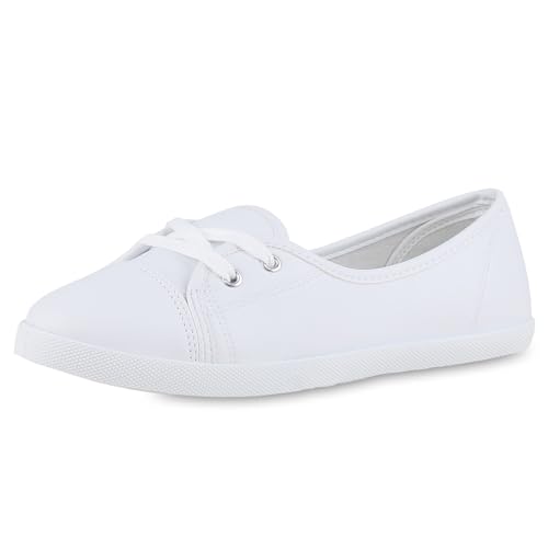 VAN HILL Damen Sportliche Ballerinas Flach...