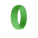 JUMPLAWN Anillos de Silicona Color Aleatorio de 8mm Juego de 10 Prácticos y Creativos, Alternativa al Anillo de Boda Metálico para Mujeres y Parejas para Trabajo Manual y