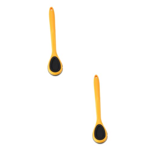 Alipis 2 Pcs Kitchen Cleaning Brush Silicone Pan Brush Dish Scrubbers for Cleaning