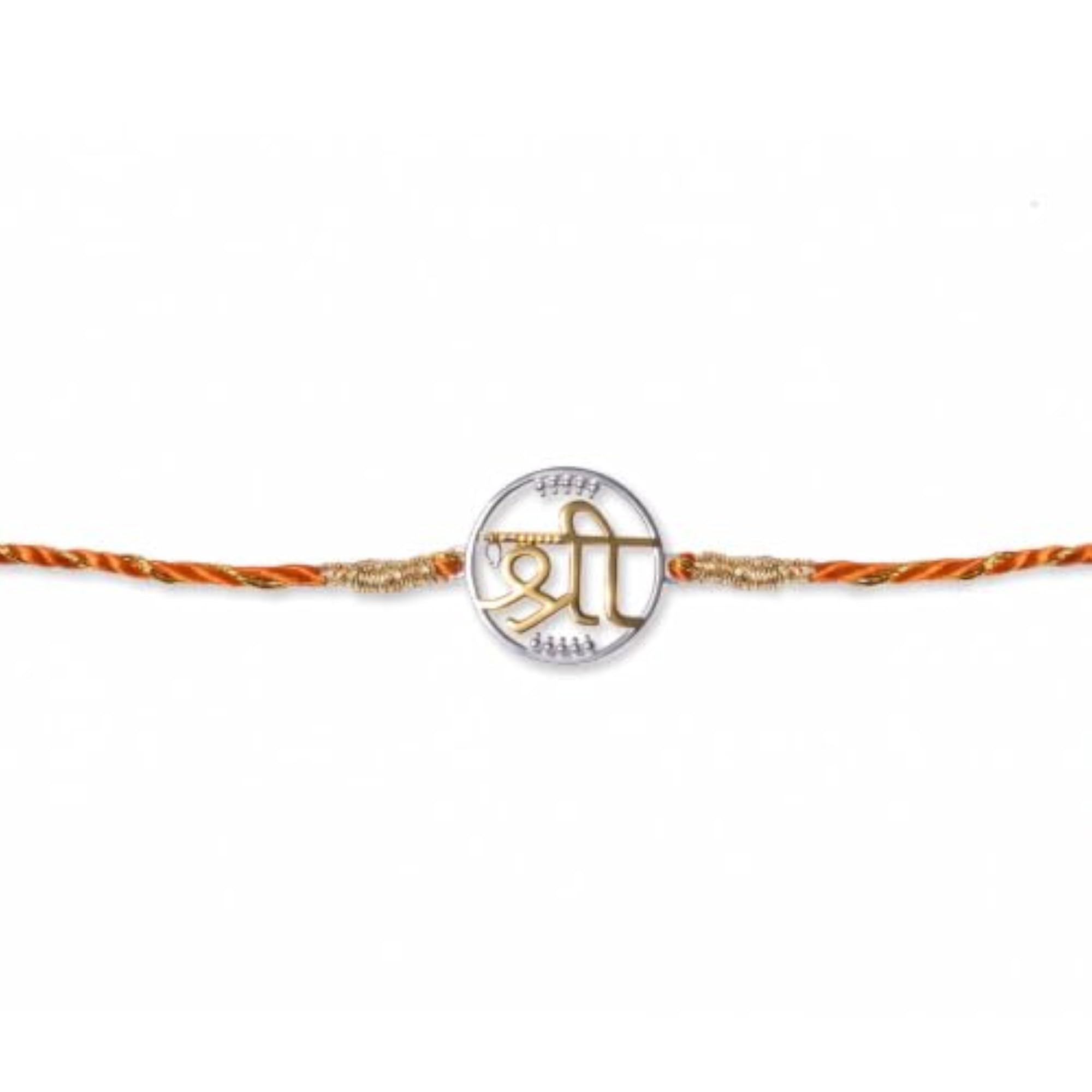 925 Silver Dual Tone Heavenly Shree Rakhi
