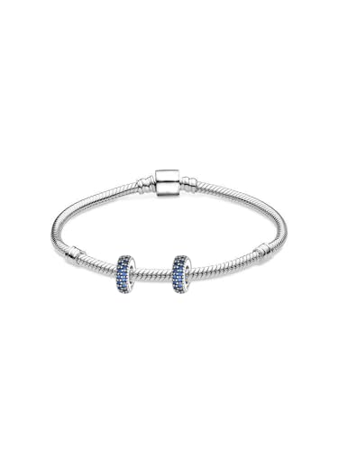Image of ARTCHARM Clasp Love Safety Chain Charm - Authentic 925 Sterling Silver Heart Beads - Fit European Style Bracelet