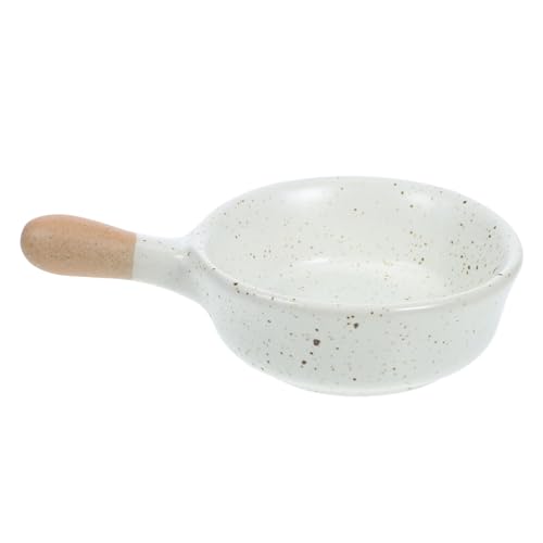 STOBAZA Japanese Soy Sauce Bowl Handle Elegant Ceramic Dipping Sauce Dish for Appetizers Condiments Side Dishes