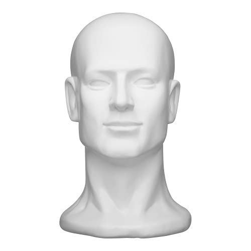 CRAZY HEADS Human Head XL Dekokopf Kopfhörerständer Helmständer Mützenständer Mannequin Headset Farbe SCHWARZ