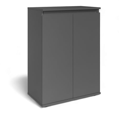 Brest Kommode in Anthrazit - Modernes Sideboard mit viel Stauraum - 60 x 84 x 35 cm (B/H/T)